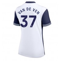 Camiseta Tottenham Hotspur Micky van de Ven #37 Primera Equipación Replica 2024-25 para mujer mangas cortas